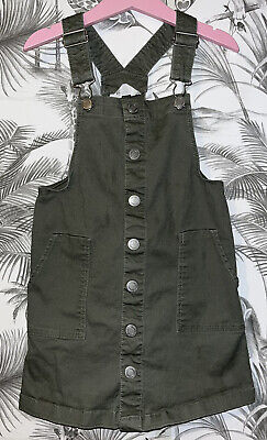 Girls Age 5-6 Years - H&M Denim Dungaree / Pinafore Dress - Excellent Condition