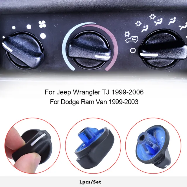 For Jeep Wrangler TJ 1999-2006 Heater Climate Control Switch Panel Buttons Knobs