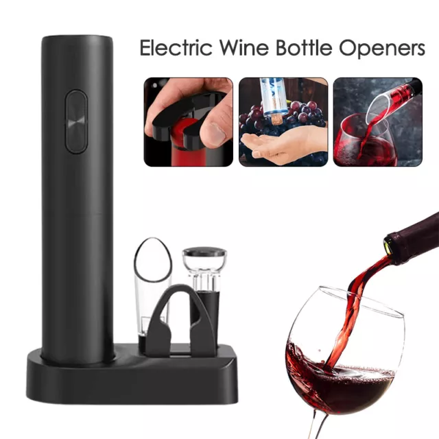 Electric Wine Bottle Openers Set with Foil Cutter