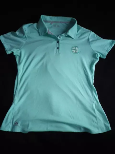 Polo golf femme ADIDAS manches courtes vert clair. T.M (40)