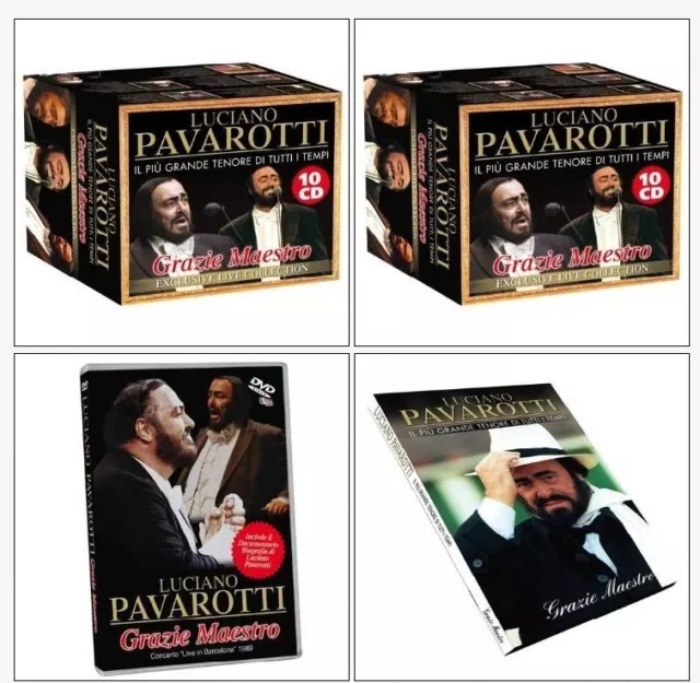 OPERA COMPLETA BOX 10 CD+ 1 DVD COFANETTO LUCIANO PAVAROTTI Grazie Maestro