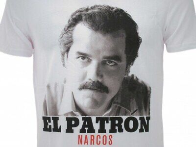 OFFERTA!!! T-Shirt Narcos Originale Licenziata Ufficiale El Patron Pablo Escobar 2