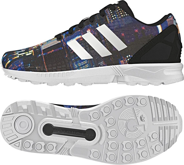 Adidas ZX FLUX TOKYO CITYSCAPE Running 8000 TORSION Boost gym Shoes~Womens sz 10