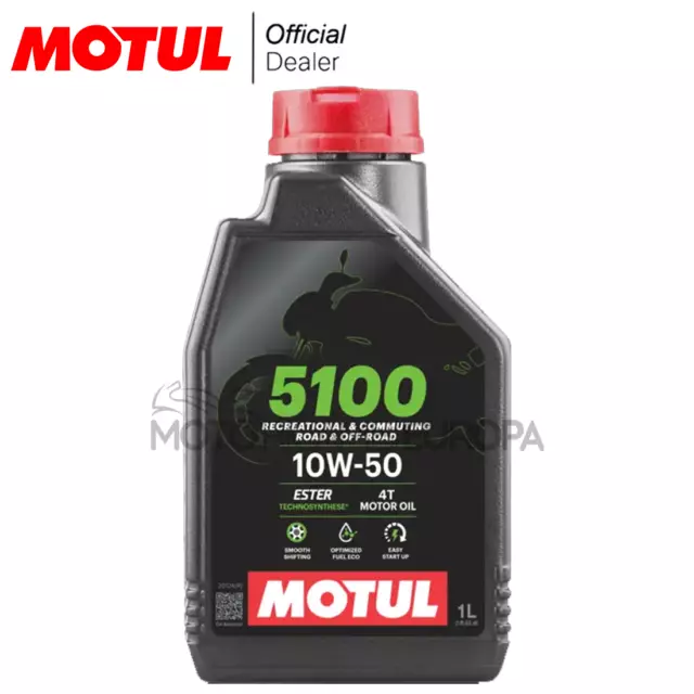 Olio Motul 5100 10W50 Jaso Ma2 Ester Moto Scooter 4T Semisintetico