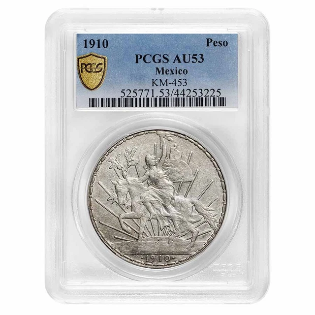 1910 Mexico Silver Peso Caballito AU-53 PCGS - SKU#274441