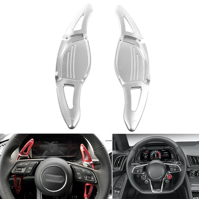 Leva del cambio pagaia volante argento per Audi R8 2016-2018/RS3 2017-2018 RS4