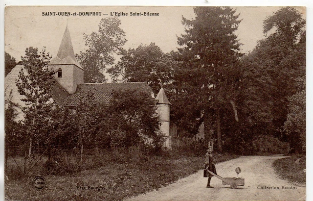 SAINT OUEN DOMPROT - Marne - CPA 51 - l'église saint Etienne