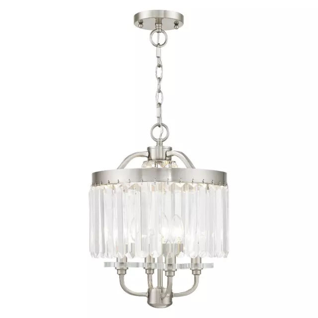 Livex Lighting - Ashton - 4 Light Convertible Mini Chandelier in Glam Style - 13