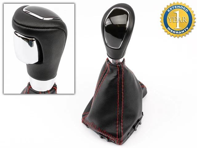 Pommeau De Levier De Vitesse Pour Ford Mondeo MK4 (2007-2014) - Cuir PU, Design Noir Avec Ligne