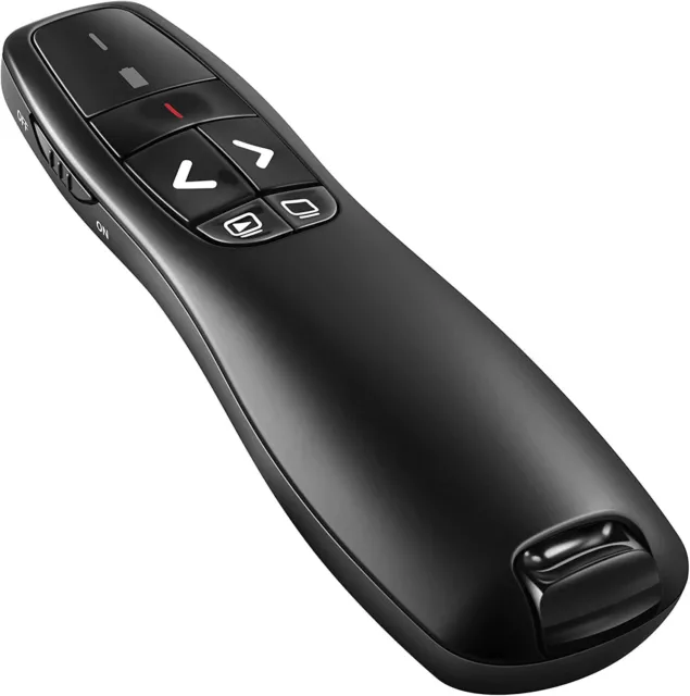 Wireless USB Presenter PowerPoint Remote Control Laser Pointer Windows Mac