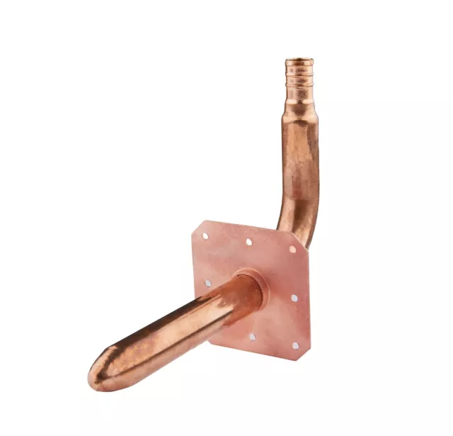 EFIELD 20 PCS 6-Inch 1/2" PEX Crimp FITTINGS Copper Stub Out Elbow Wall Flange