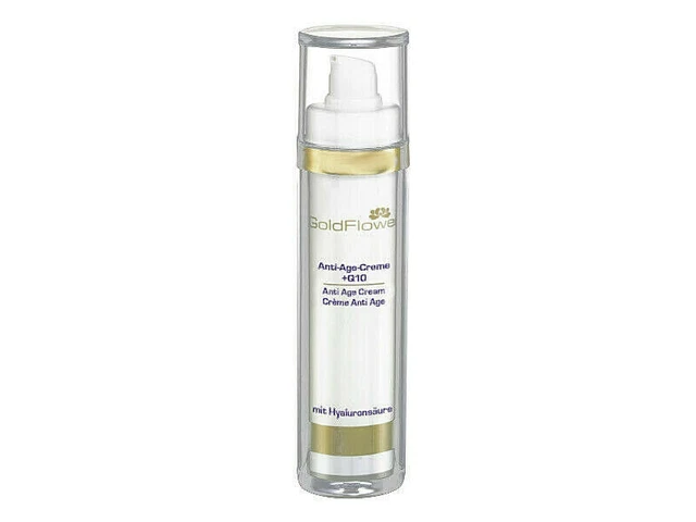 Goldflower Anti-Age-Creme + Q10 50 ml reife Haut - Tagescreme und als Nachtcreme