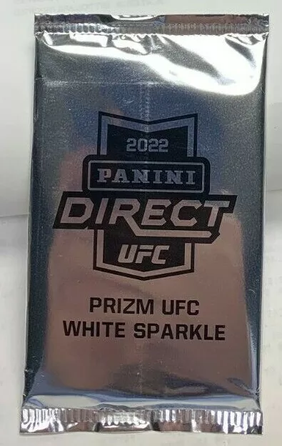 2022 Panini Direct UFC Panini Prisme Blanc Sparkle Prisme sous Cellophane Paquet
