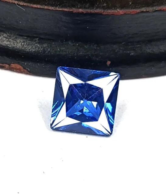 2.05 Ct Wonderful Blue Sapphire Natural Princess Cut IGL Certified Gemstone UPC