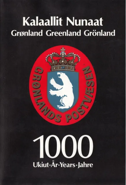 Greenland Denmark Official Thousand Years of History Set Mint MNH Folder 1985