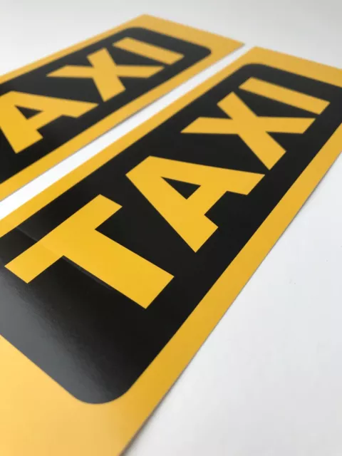 2X TAXI SCHILD Auto Aufkleber  Taxistand Taxiruf Taxischild Dachschild  Sticker EUR 6,99 - PicClick DE