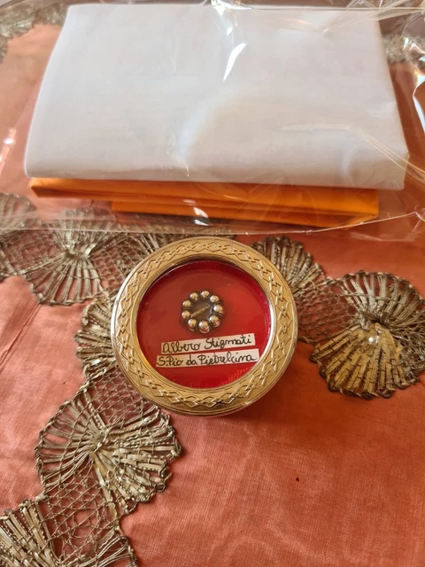 B4  RELIC RELIQUIA San Padre Pio , Aghi Abete  luogo dove ebbe le stigmate