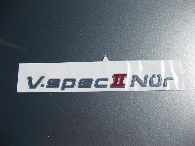 GENUINE NISSAN SKYLINE GTR BNR34 V-SPEC nur Emblem Badge 84896-AB060 F ...