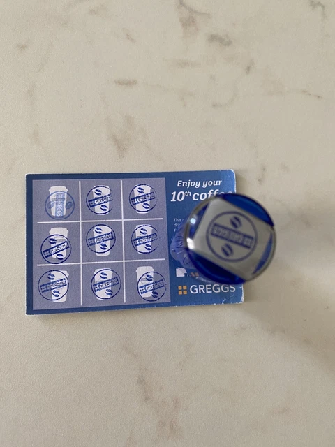 GREGGS COFFEE LOYALTY Card Stamp £29.99 - PicClick UK