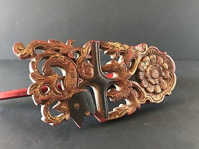 Old Balinese Carved Wooden Hook …beautiful collection item 3