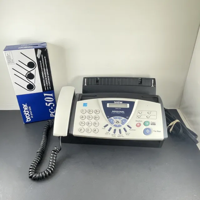 Brother Fax-575 Personal Fax Phone and Copier Machine Tested + New Pc-501