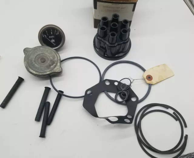 Misc. Case International Parts - Fuel Gauge Distributor Cap Piston Rings Plugs