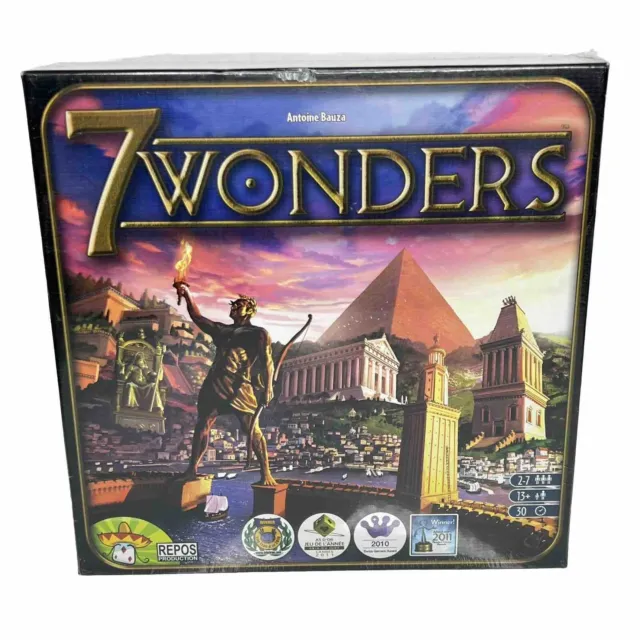 7 Wonders Strategy Board Game Sealed Brand New Antoine Bauza Repos 2011