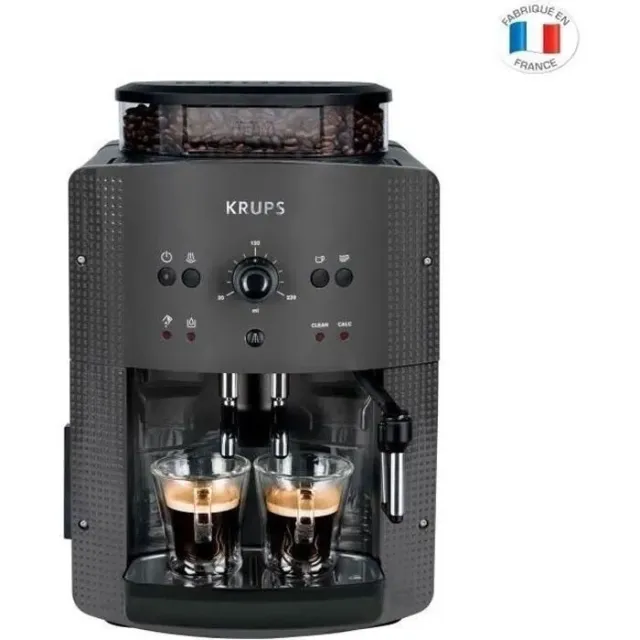 Machine Café Espresso Broyeur KRUPS 1,7 L Avec Moulin à Café  Buse vapeur - NOIR