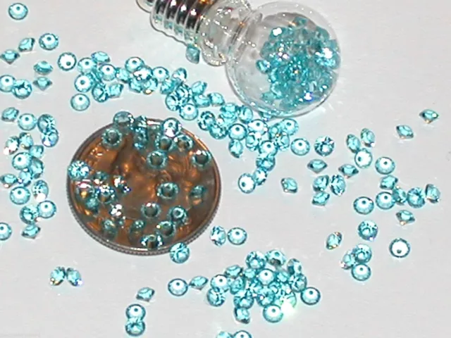 20pc  tiny little Crystals rhinestone gems for vial bottle fairy glitter 3mm