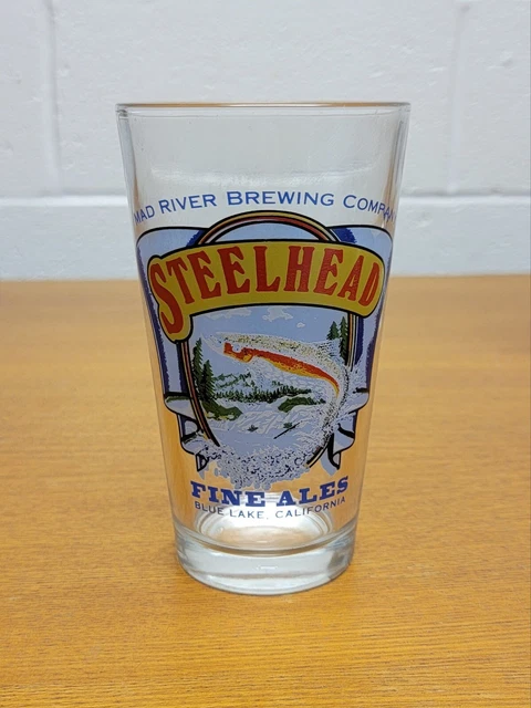 Mad River Brewing Co. STEELHEAD FINE ALES Humboldt Beer Pint Glass