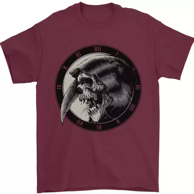 Grim Reaper Orologio Teschio Biker Gotico Demone Da Uomo Cotone Gildan