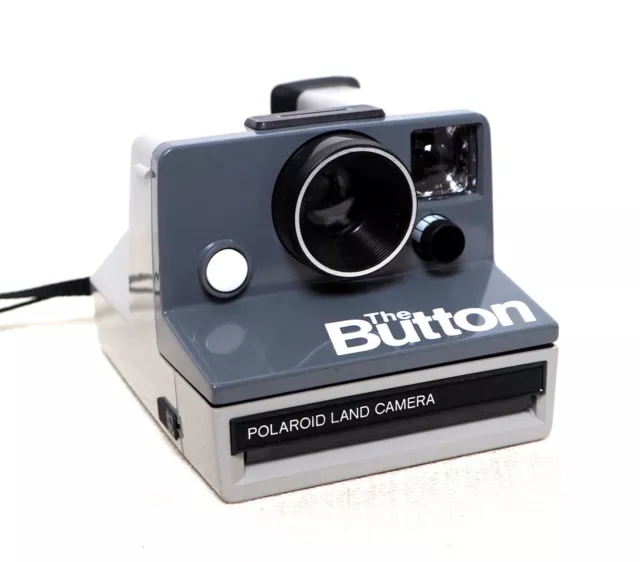 Vintage POLAROID THE BUTTON Instant Film Camera Takes SX-70 film