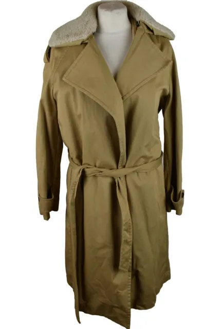 ALLSAINTS Beige Coat Jacket size XS Womens Italian Cloth Lined