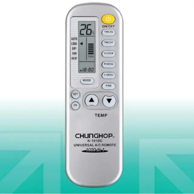 Air Conditioner AC Remote Control Silver - For CHANGLING CHENGYUAN CHIGO DAKE