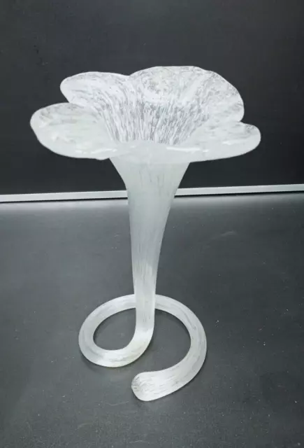 Vase corolle fleur verre soufflé murano