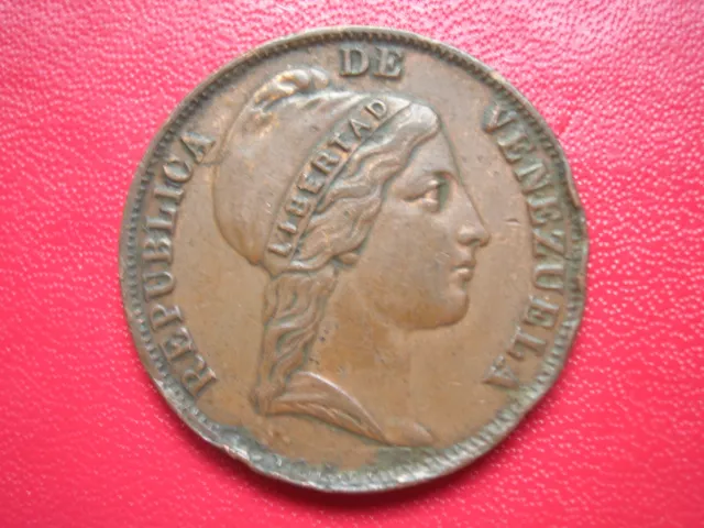Venezuela  Monnaie De 1 Centavo 1852 (A2898)