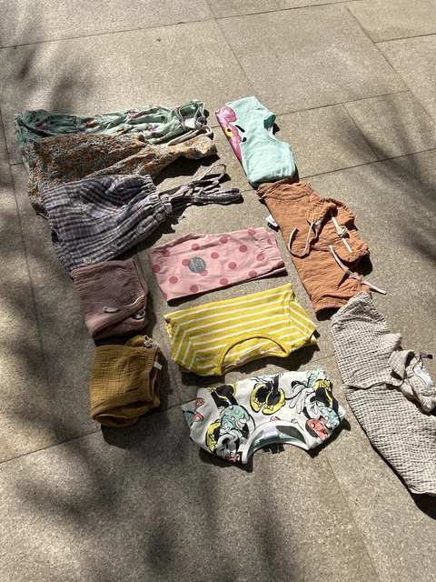 girls capsule bundle wardrobe t-shirt skirt zara Mini Boden Lii Lu age 4-5 2
