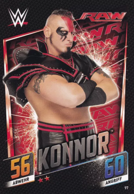 2015 Topps WWE 97 Konnor Slam Attax Then Now Forever NM