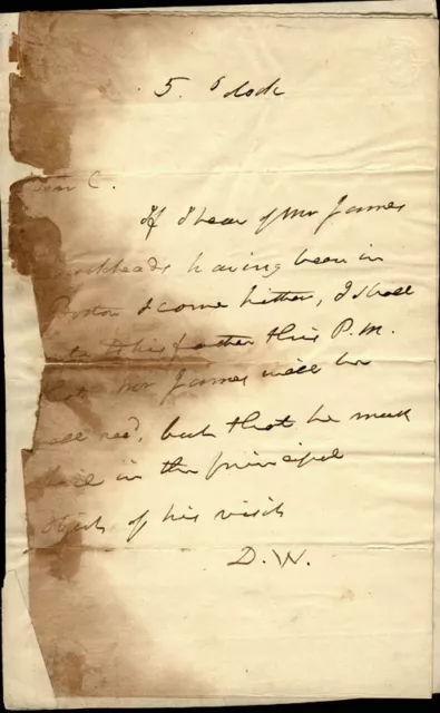 Daniel Webster - Autograph Letter Signed