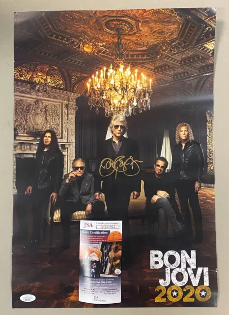Jon Bon Jovi Signed 2020 Concert Poster AUTO JSA COA