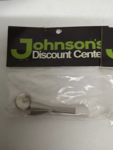 3" Spring Door Stop with Rubber Tip | AS LOW AS 50 CENTS EACH | Brass or Nickel