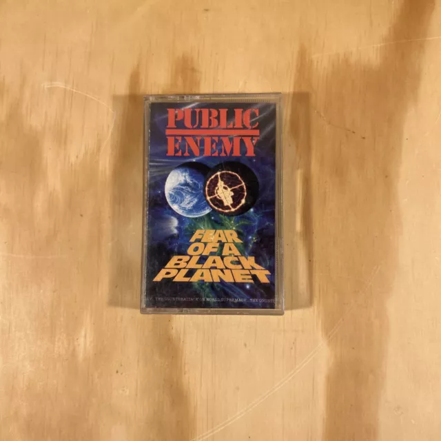 Public Enemy Fear Of A Black Planet Rare Cassette Tape w Paper Insert Vintage.