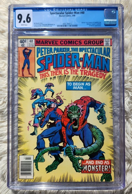 Spectacular Spider-Man #40 CGC 9.6 WP ~ NEWSSTAND ~ Marvel 1980