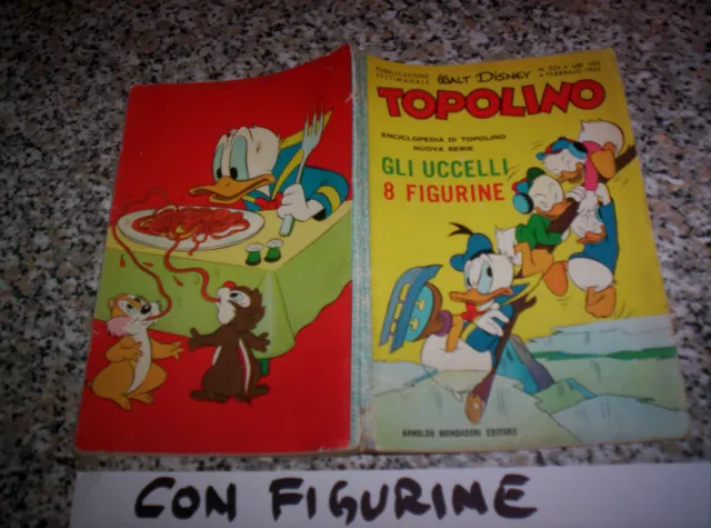 TOPOLINO LIBRETTO N.323 ORIGINALE MONDADORI DISNEY 1962 CON BOLLINO e FIGURINE