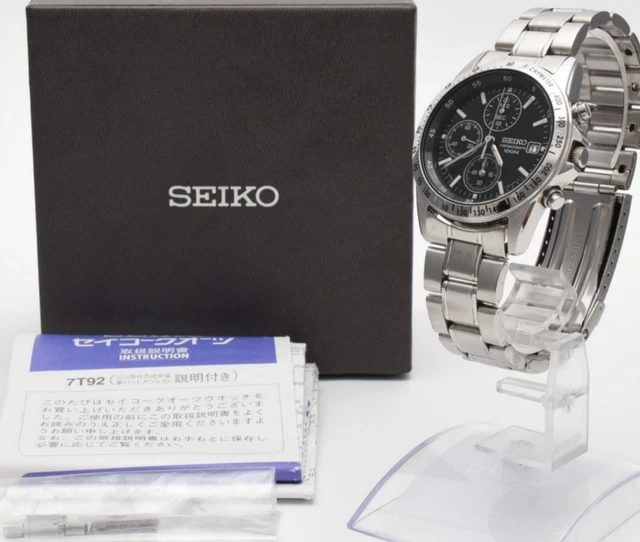 EXC+5] SEIKO CHRONOGRAPH FC Barcelona 7T92-0MV0 Quartz 40mm