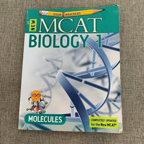 NEW MCAT BIOLOGY 1 Molecules Completely Updated PREP Paperback Book