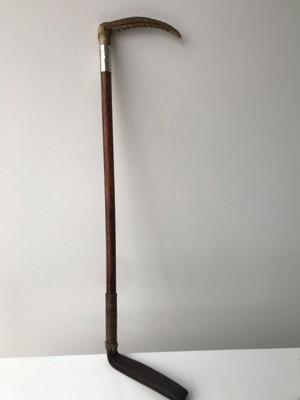 Antico Signore Caccia/mostrando Whip-Antler Fritz Maniglia & Nichel Argento Colletto 