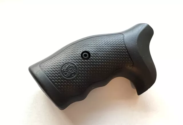 Smith Wesson S&W Factory K / L Frame Round Butt Rubber Finger Groove Grip