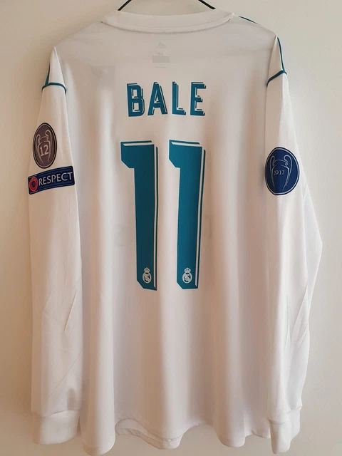 【正規17-18 Real Madrid  L/S BALE #11】 Real Madrid '17/'18 home UCL Ls - Gareth Bale #11 Sold 💰