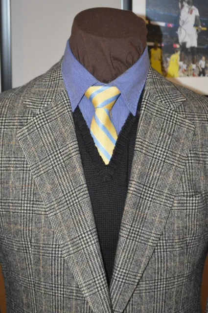 JoS A Bank mens 2btn gray brown tan plaid 100% Camelhair sport coat blazer z 42R